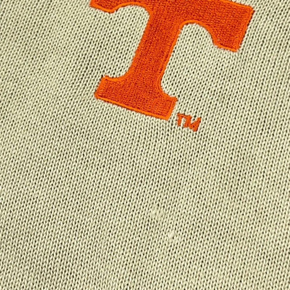 Tennessee Volunteers Sweater Men XL‎ Tan Brown V Neck Knit Pullover Golf Adult